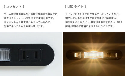 【特許庁認定登録意匠/耐荷重500kg】宮付き 二段ベッド 2段ベッド Evian5(エビアン5) ピンク/ホワイト 二段ベット 2段ベッド 2段ベット 耐震仕様 子供用ベッド ベッド 木製 おしゃれ コンパクト わくわくランド