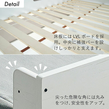【コンセント付き/分割使用OK】ロフトベッド デスク付き システムベッド Britt(ブリット) 3色対応 システムベット ハイタイプ システムベッドデスク 学習デスク 学習机 木製 机 大人 子ども 子供部屋